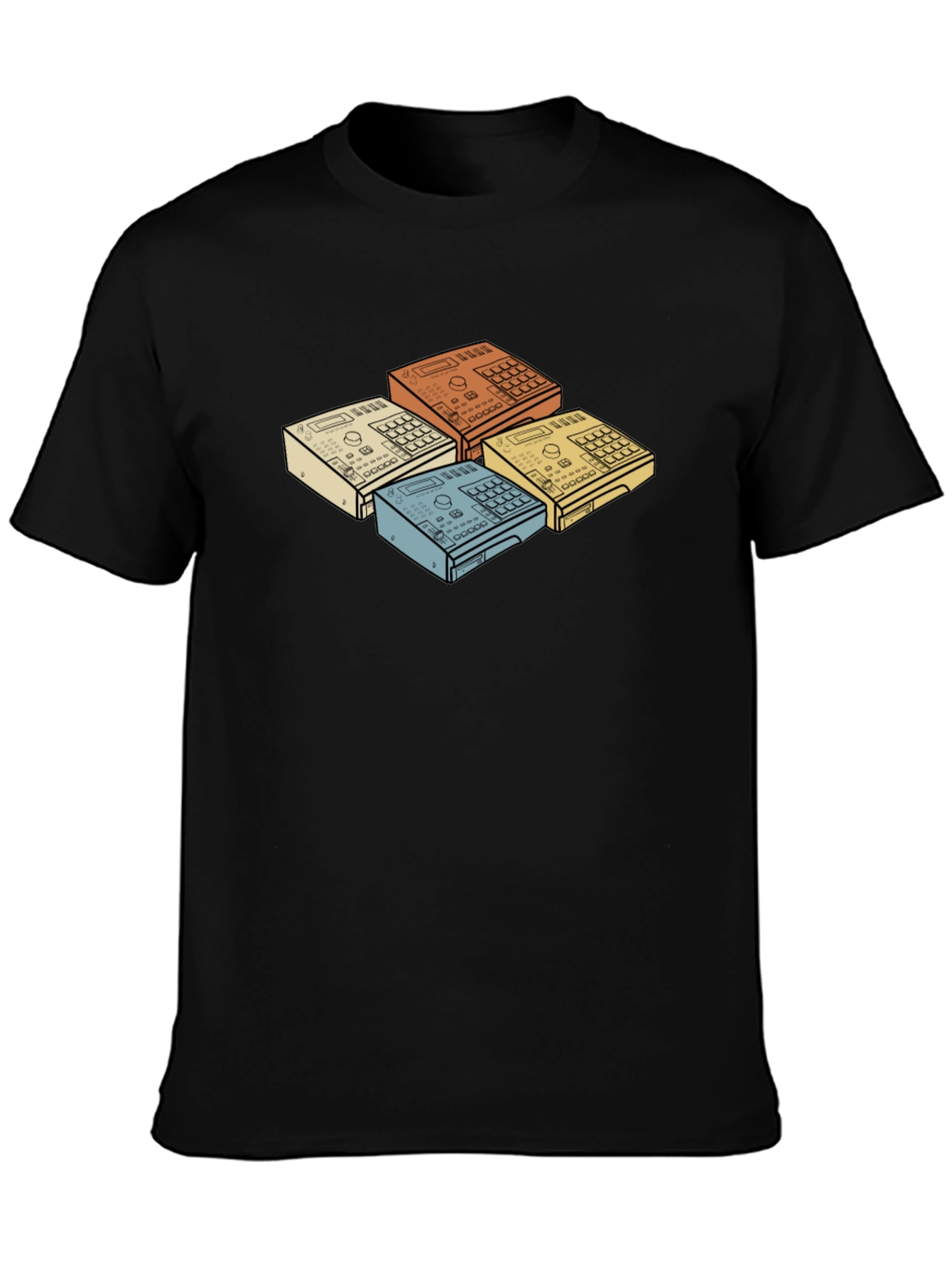 Retro Drum Machine Graphic T-Shirt