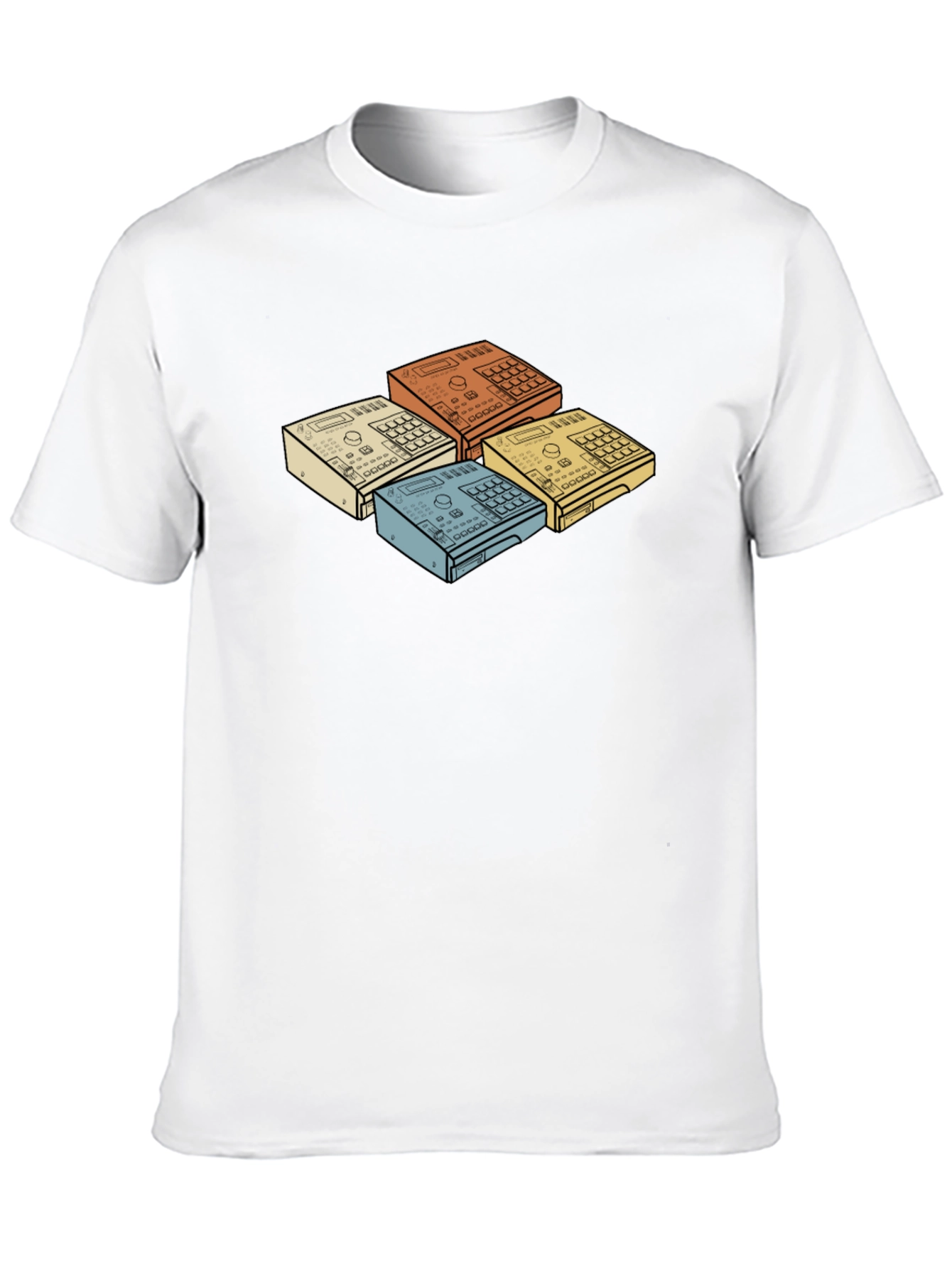 Retro Drum Machine Graphic T-Shirt