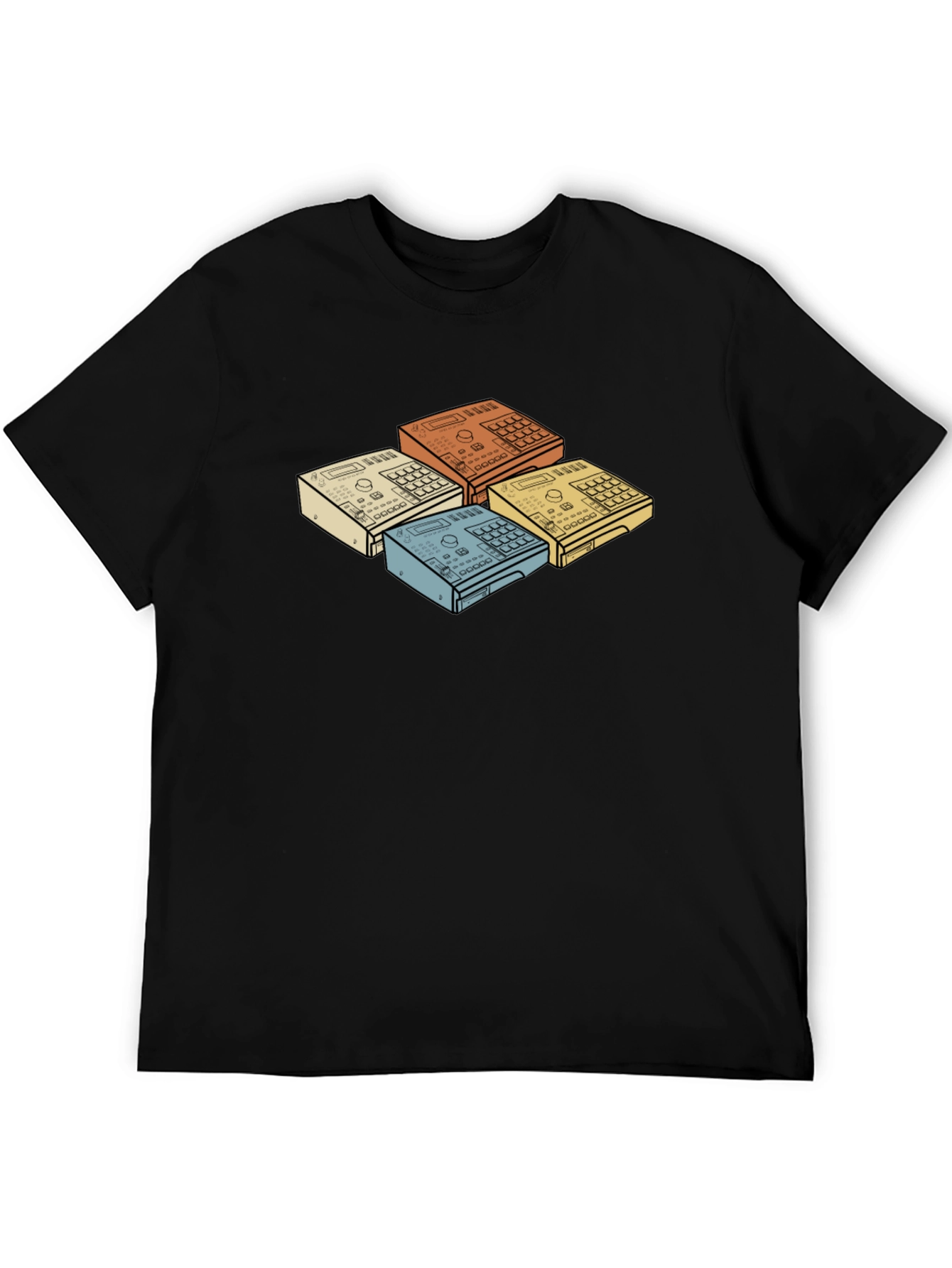 Retro Drum Machine Graphic T-Shirt