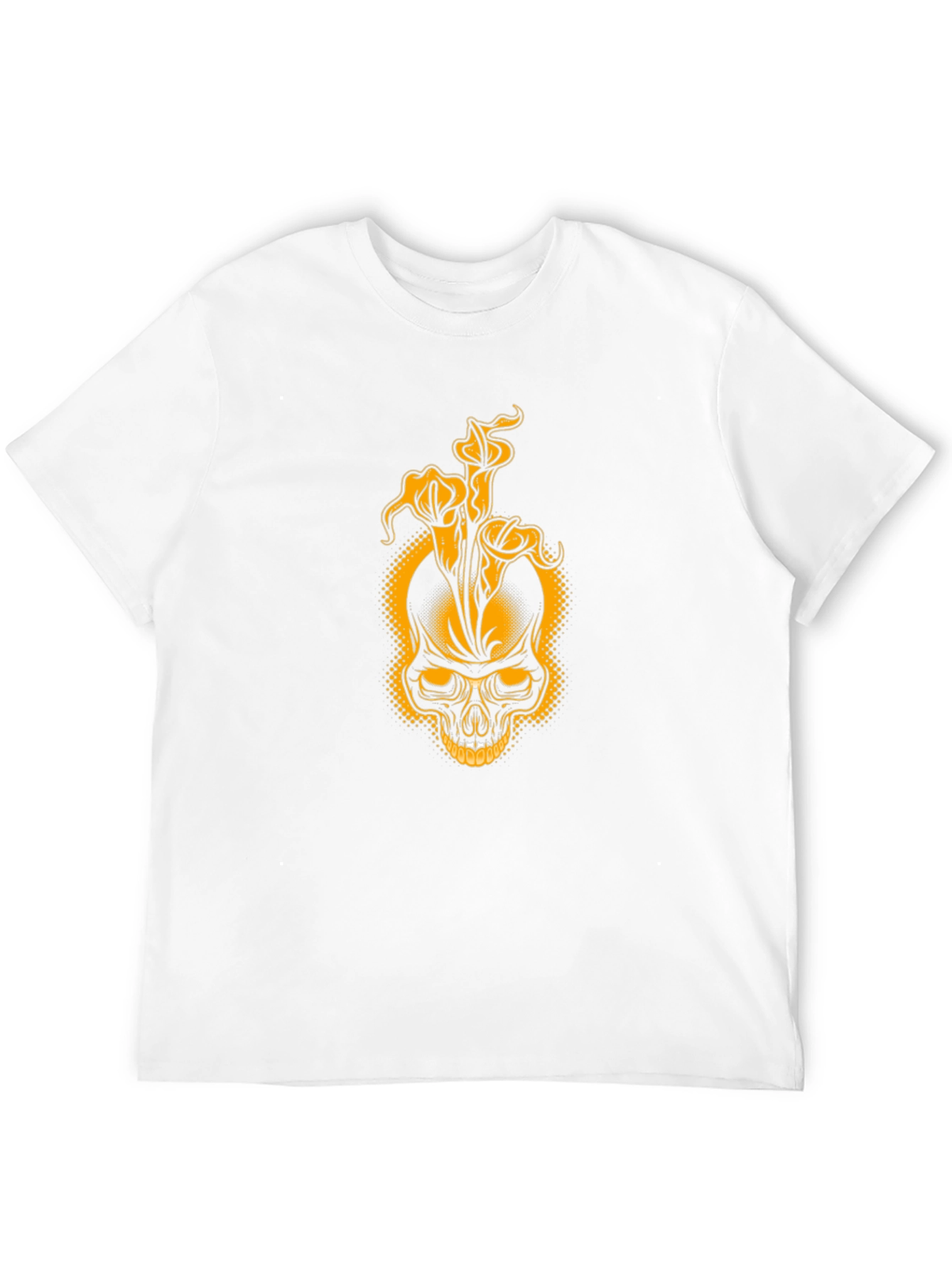 Skull & Lily Black T-Shirt - Unique Graphic Tee