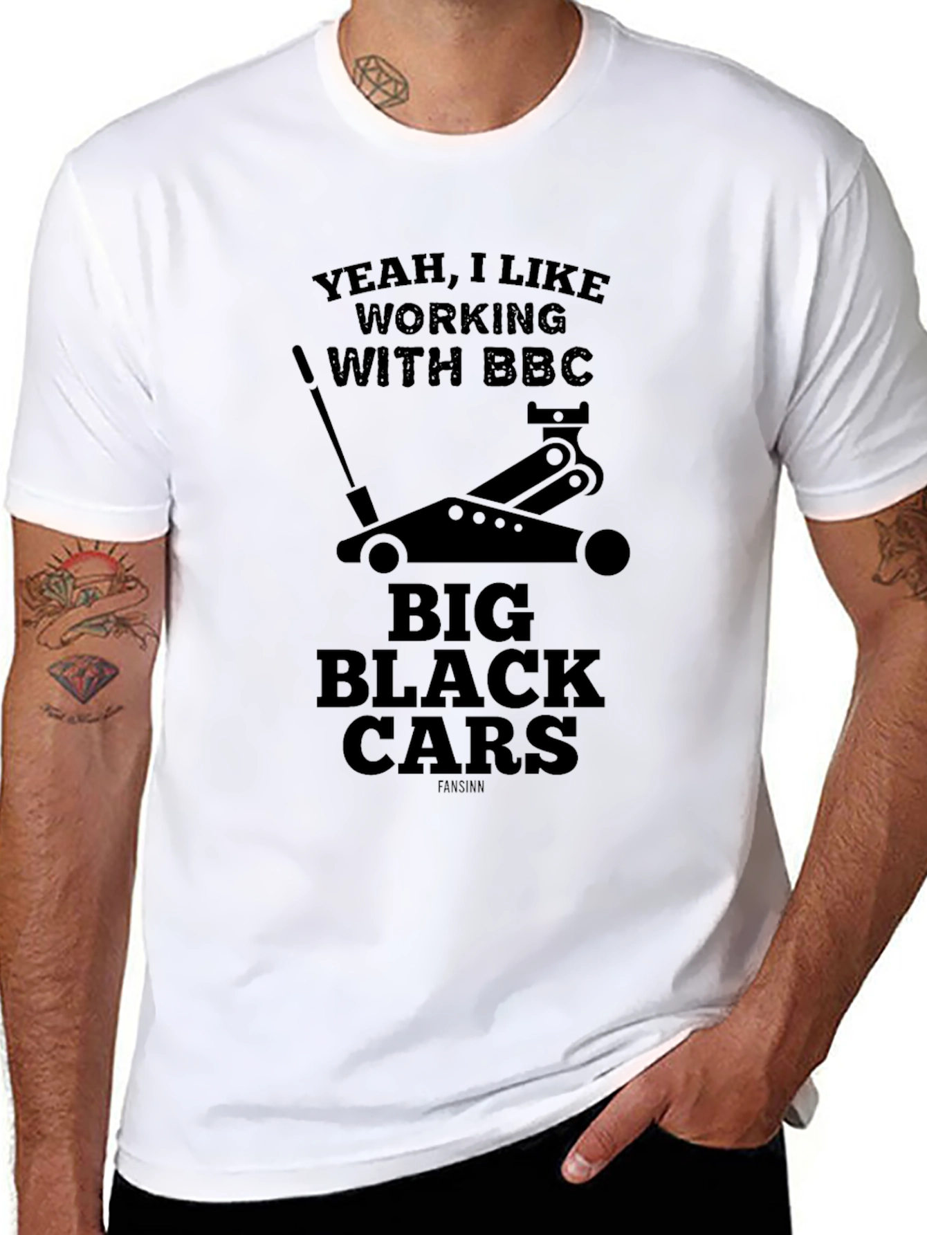 Yeah I Like Working with BBC Car T-Shirt