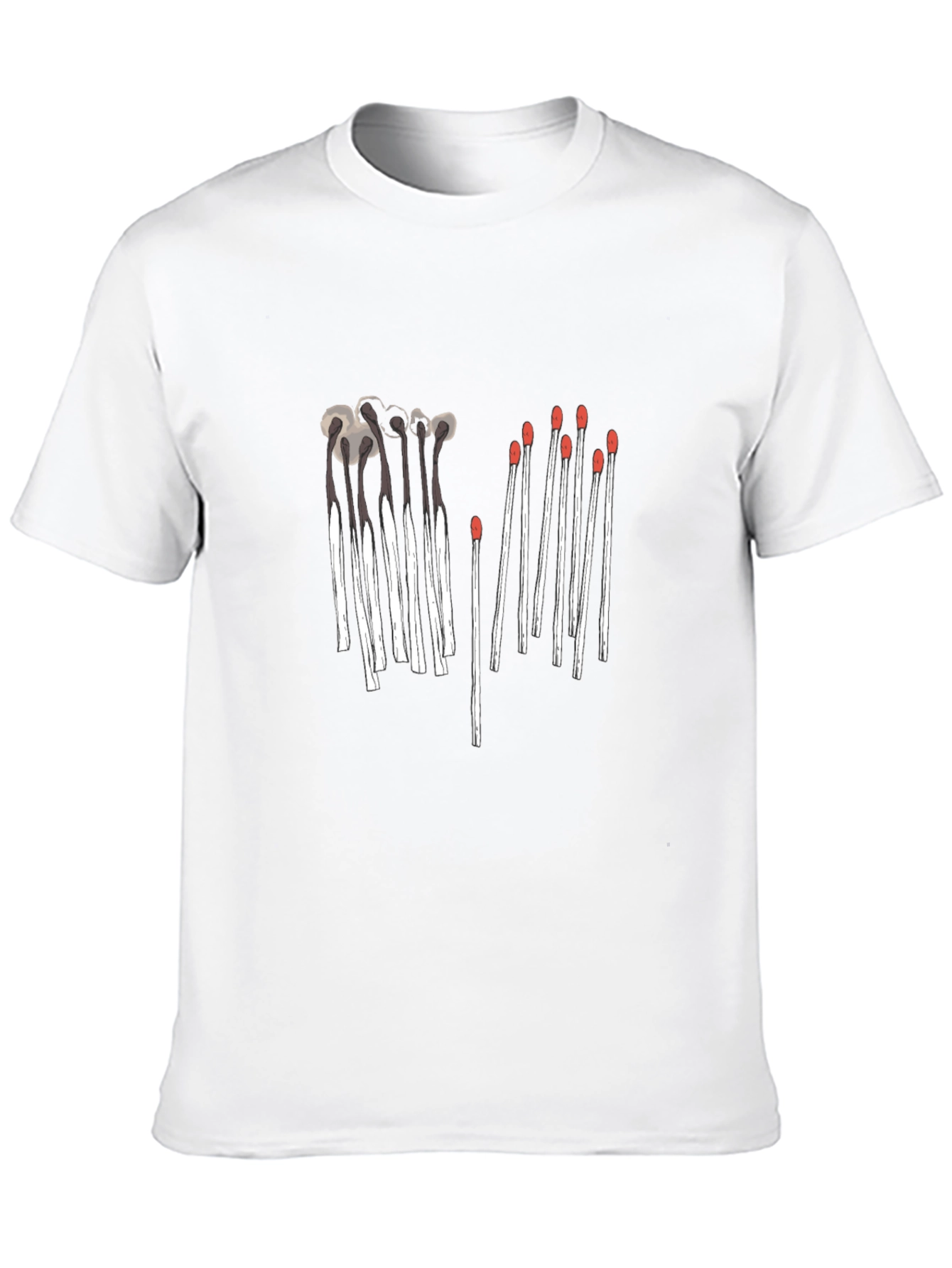 Unique Matchstick Graphic Tee