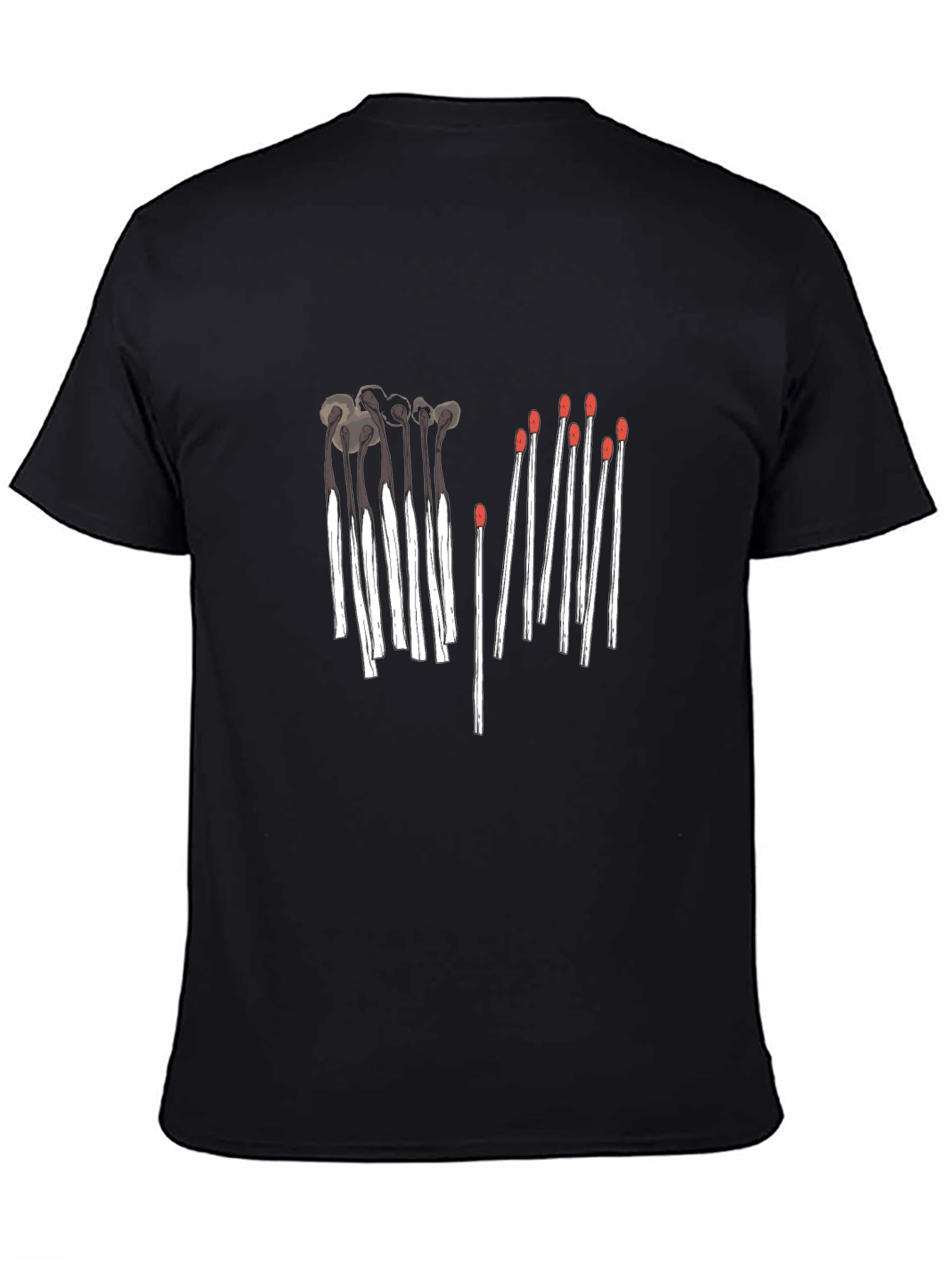 Unique Matchstick Graphic Tee