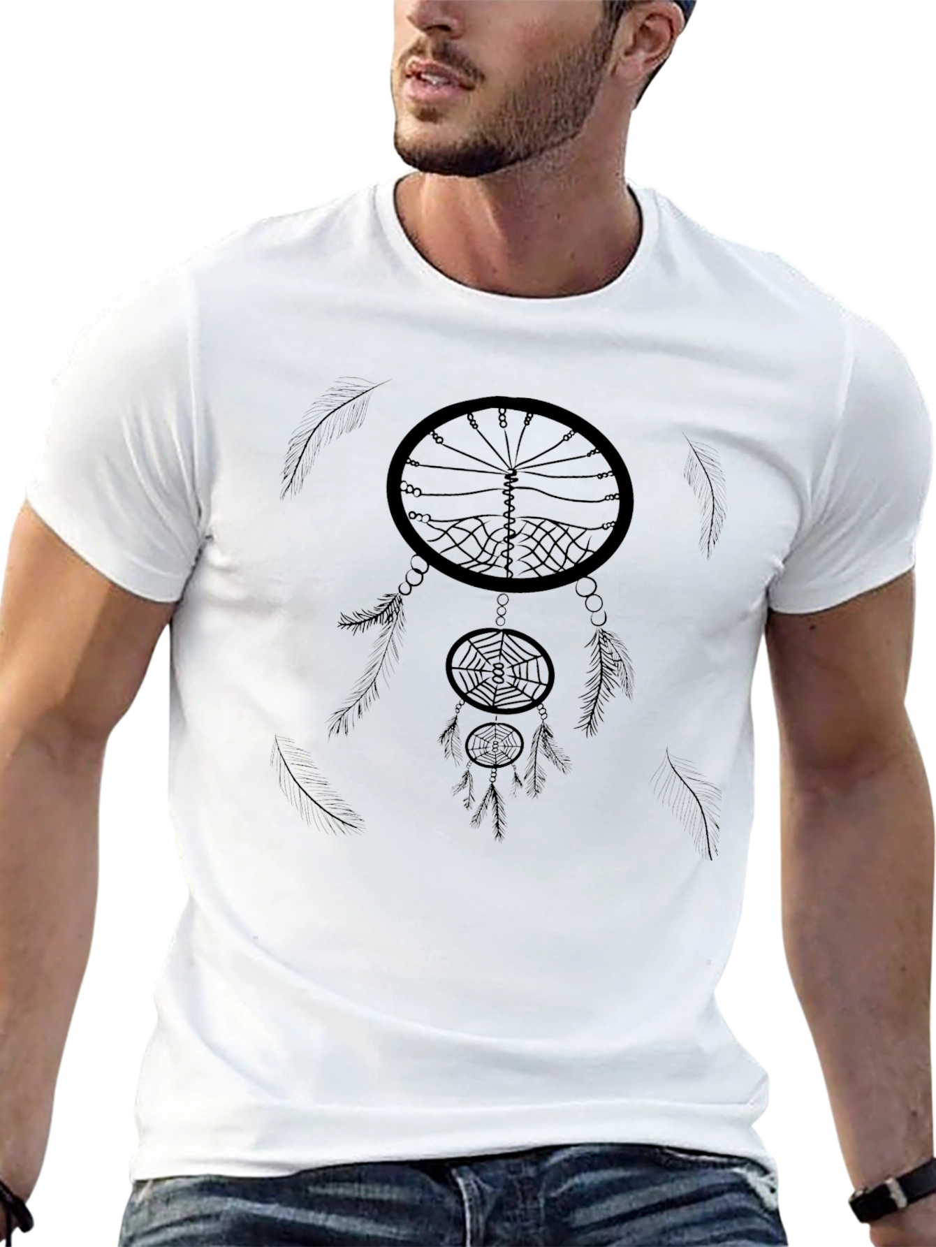Dreamcatcher Graphic T-Shirt - Black