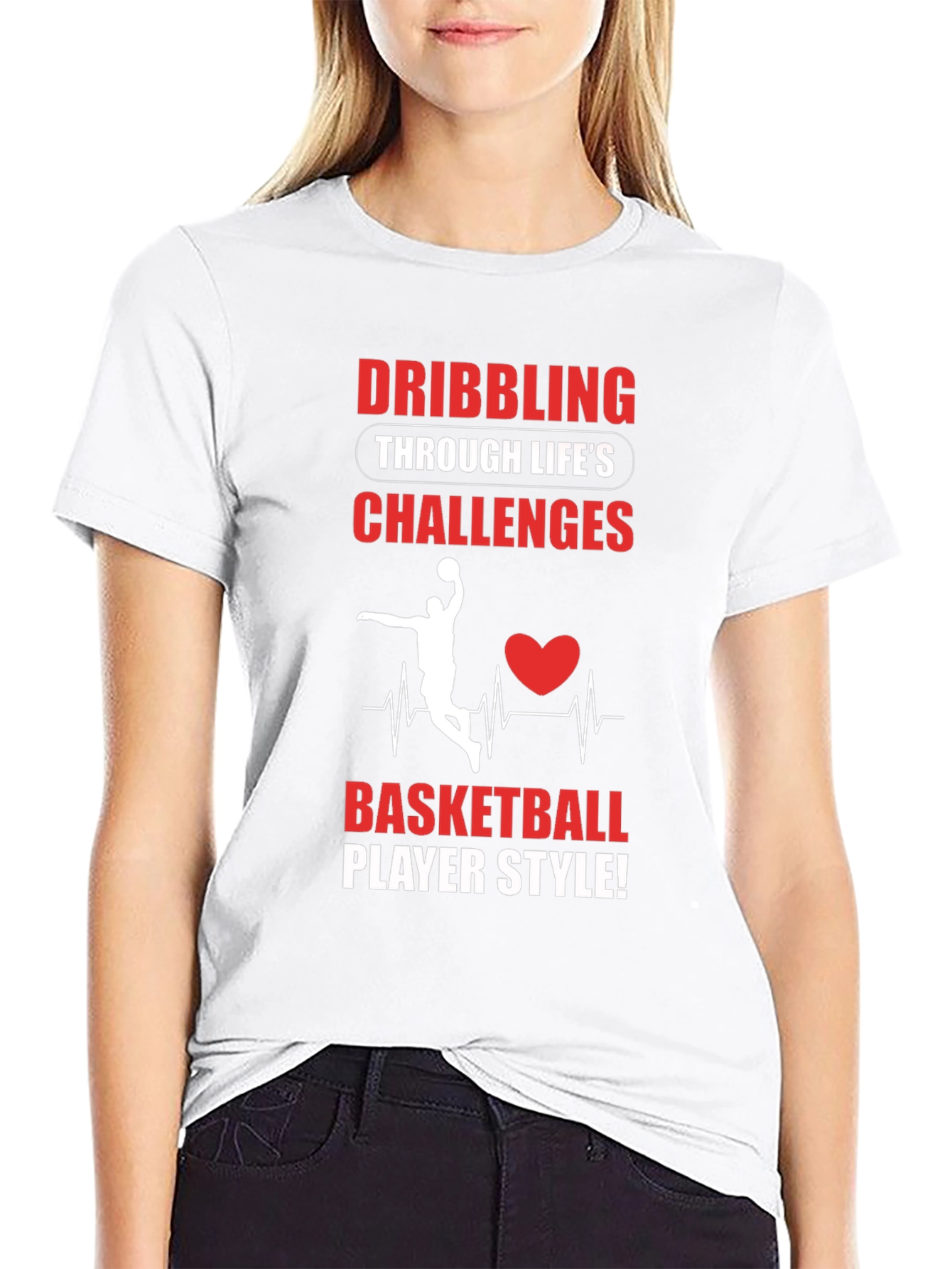 Basketball Player Style Graphic Tee