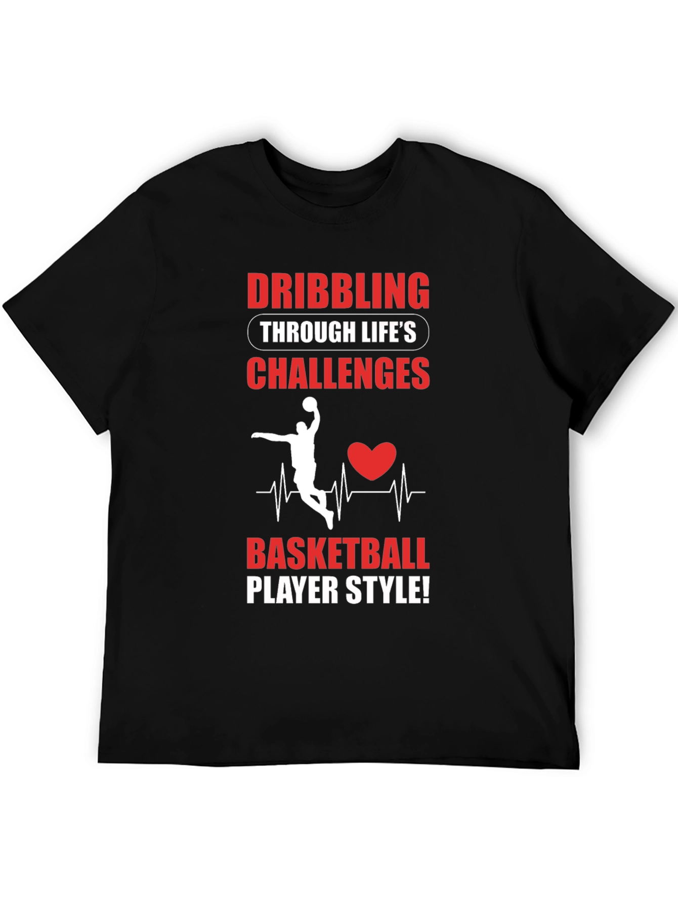 Basketball Player Style Graphic Tee
