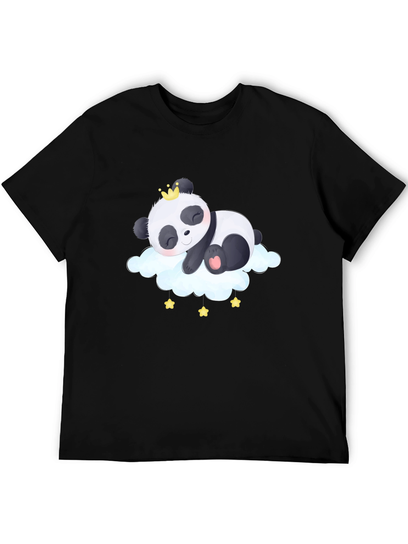 Panda Cloud T-Shirt - Black