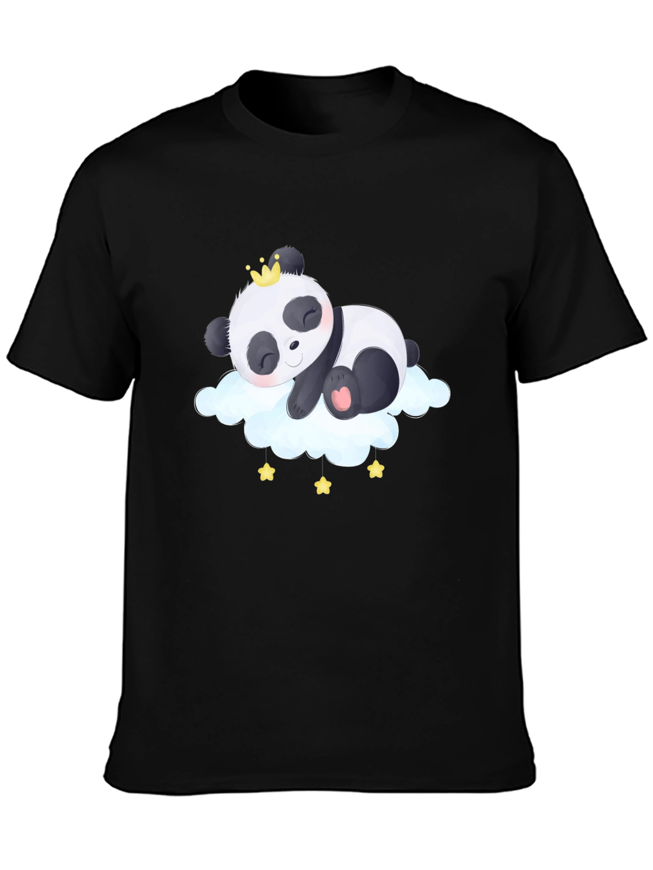 Panda Cloud T-Shirt - Black
