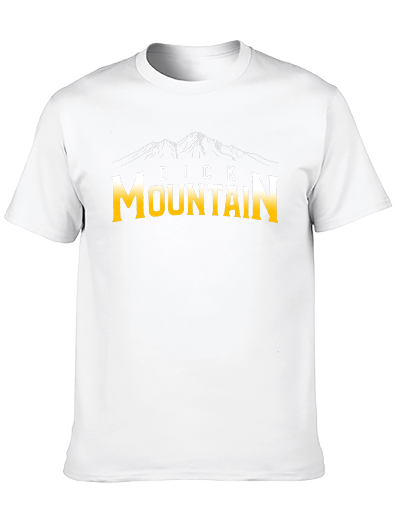 Dick Mountain Graphic Tee - Black Novelty T-Shirt