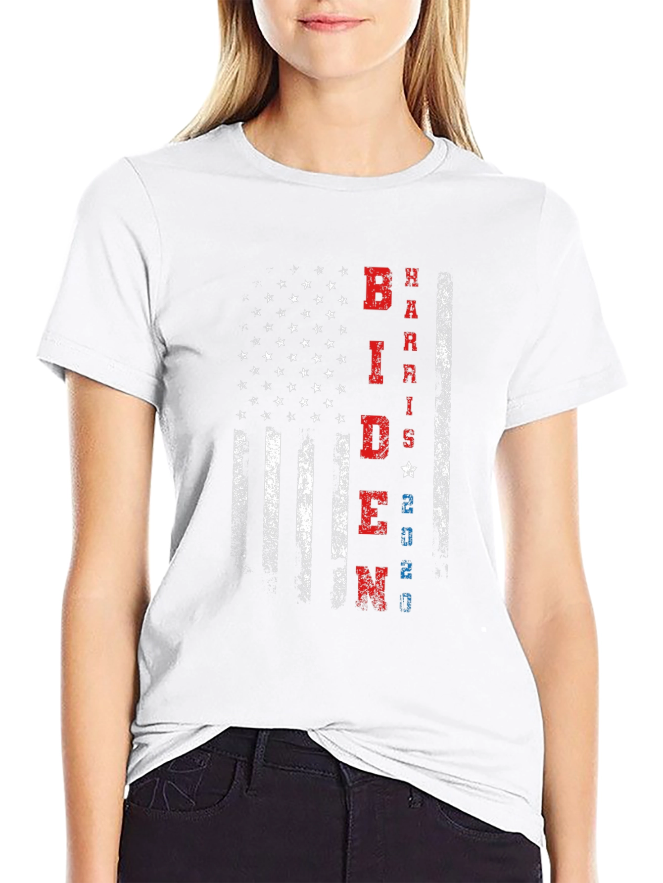 Biden Harris 2020 American Flag Graphic Tee