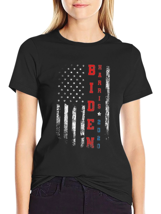 Biden Harris 2020 American Flag Graphic Tee