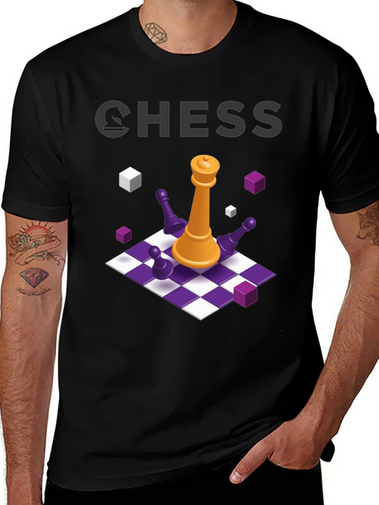 Chess Graphic T-Shirt - Strategy Game Tee