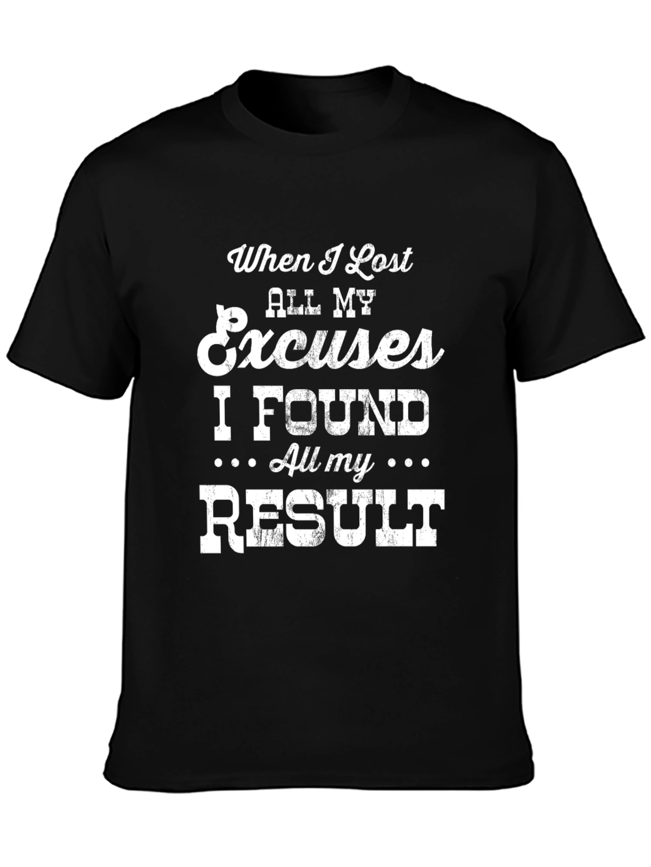 Inspirational Workout T-Shirt - No More Excuses