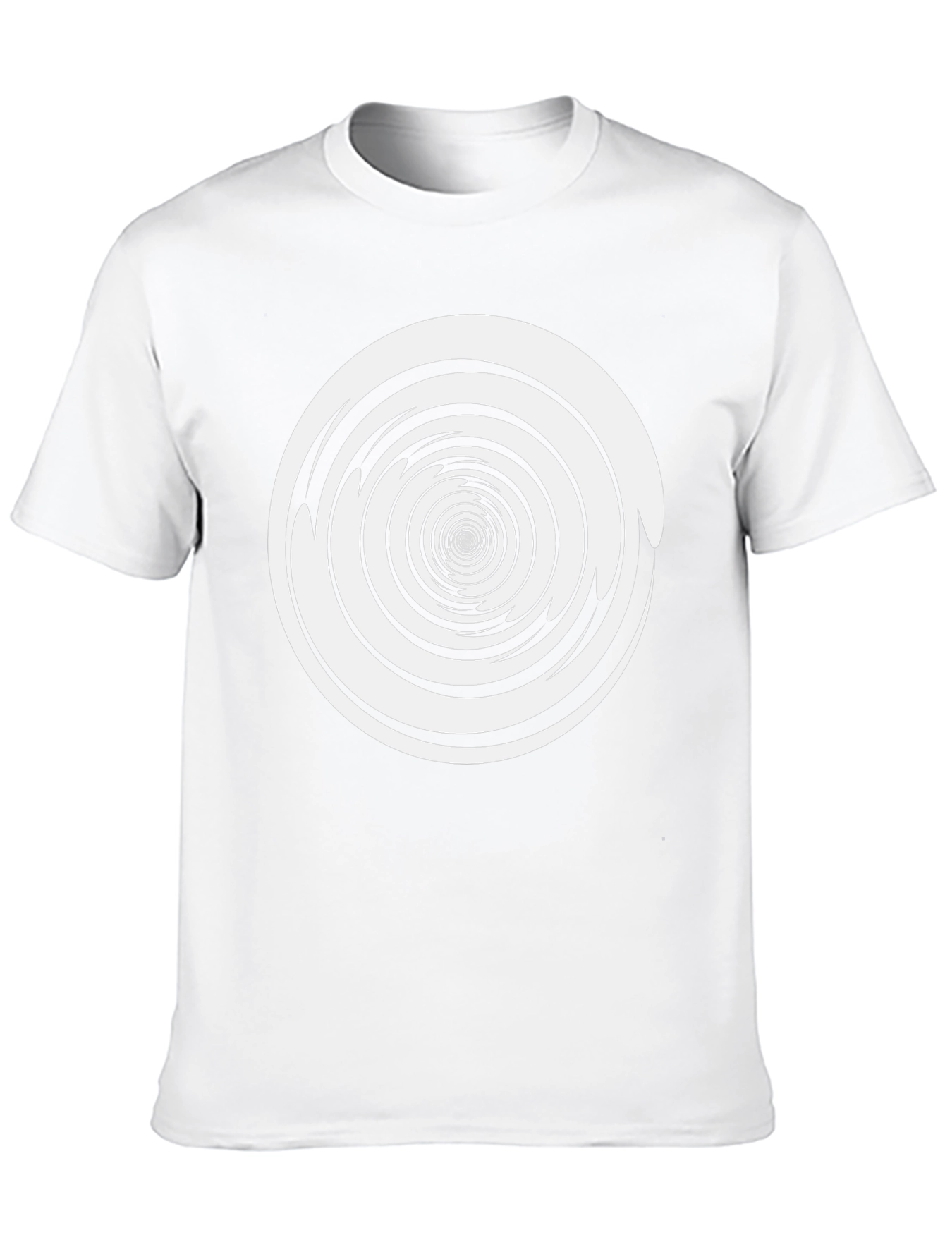 Hypnotic Spiral Tee - Black Cotton Graphic T-Shirt