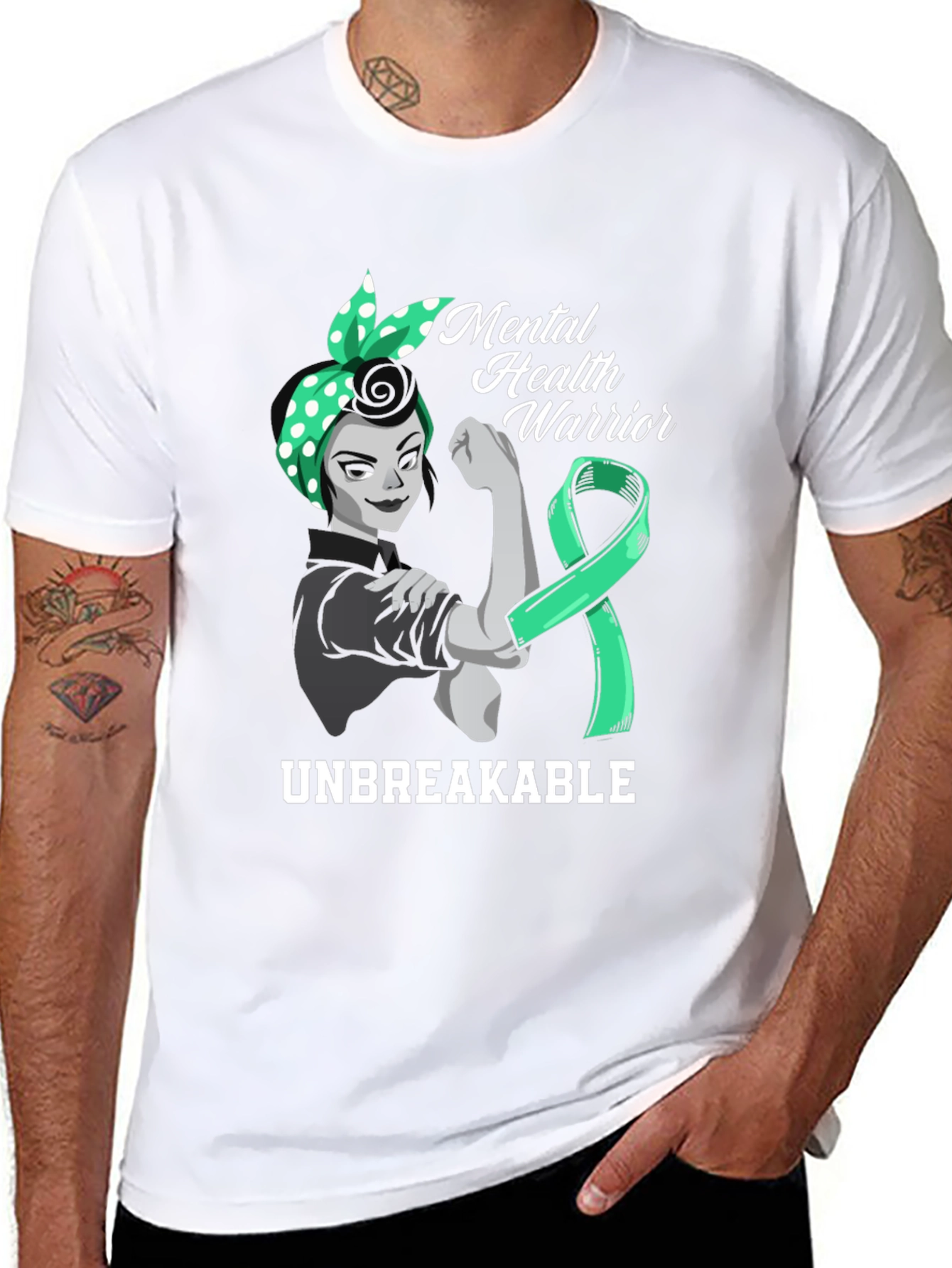 Mental Health Warrior T-Shirt - Unbreakable Support