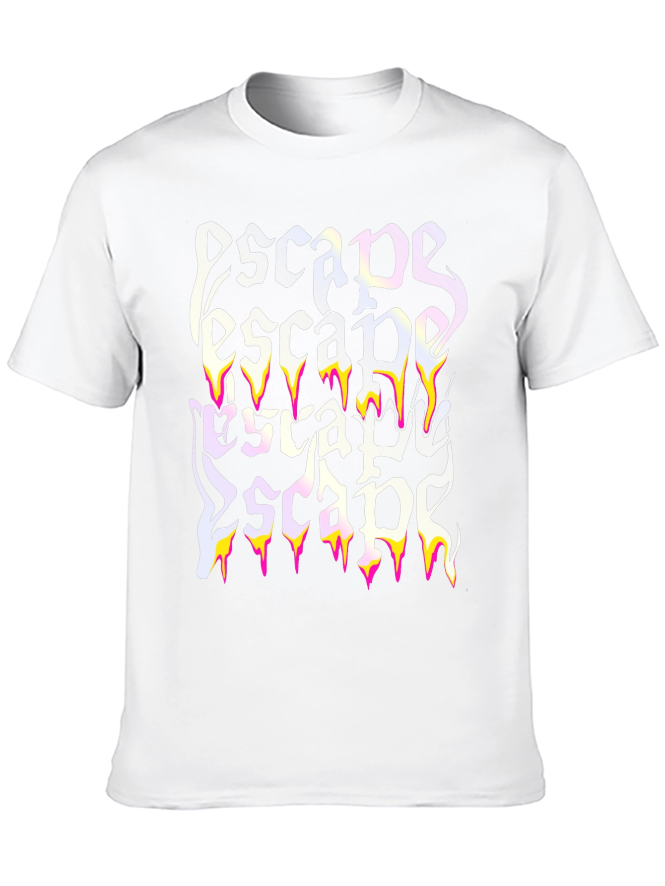 Escape Graphic Print Black T-Shirt