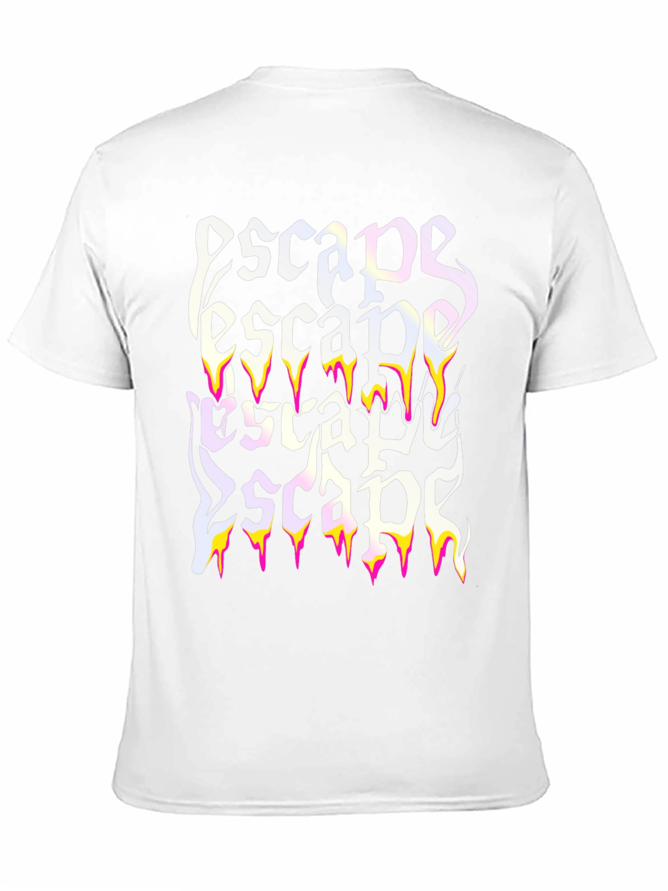 Escape Graphic Print Black T-Shirt