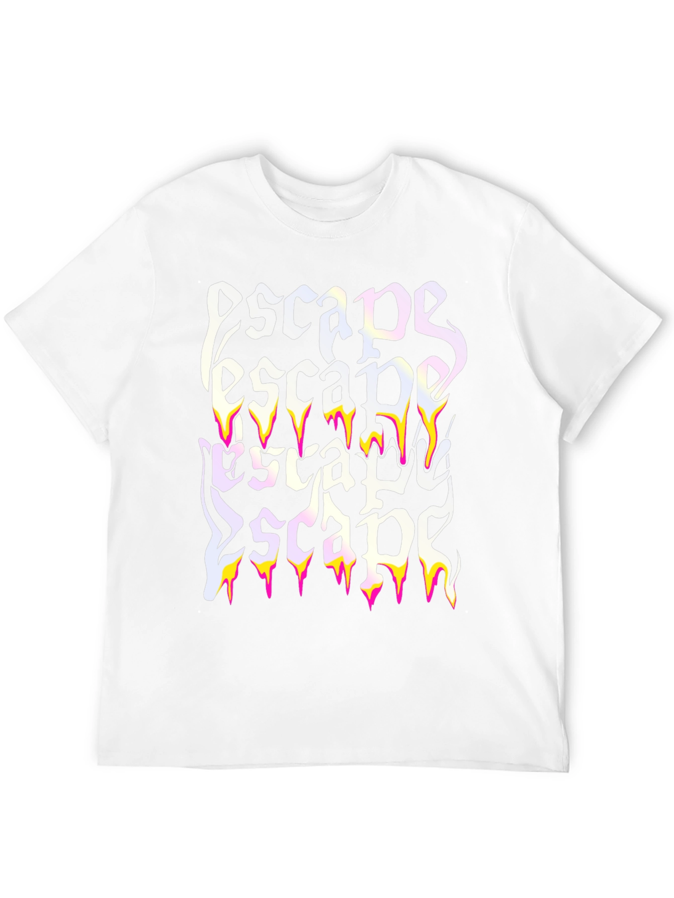 Escape Graphic Print Black T-Shirt