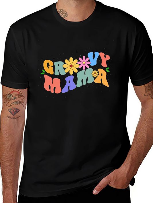 Groovy Mama Graphic Tee - Retro Style