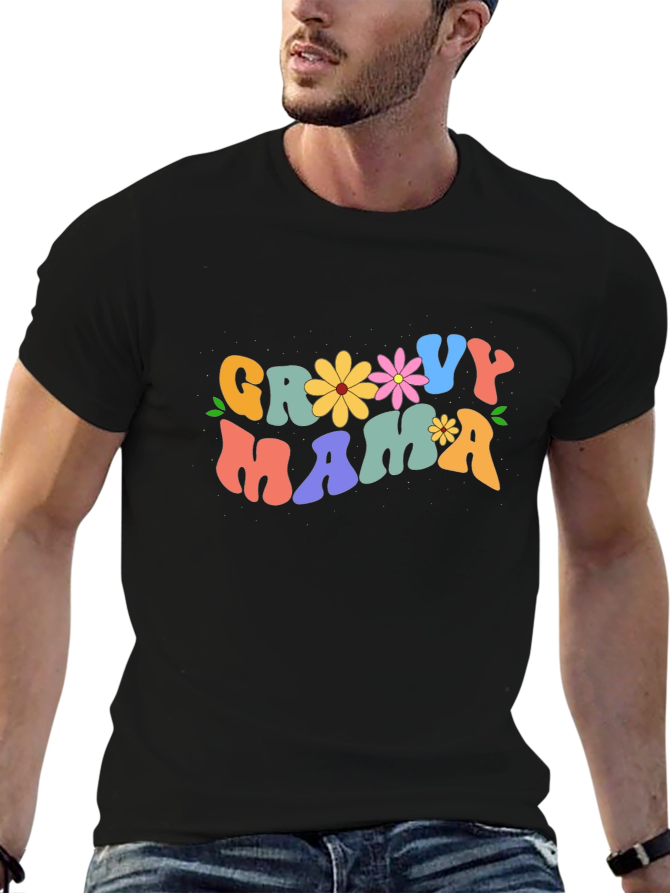 Groovy Mama Graphic Tee - Retro Style