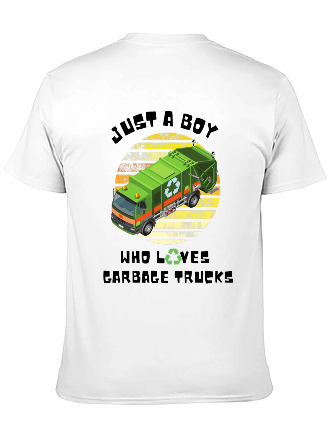 Just a Boy Who Loves Garbage Trucks T-Shirt