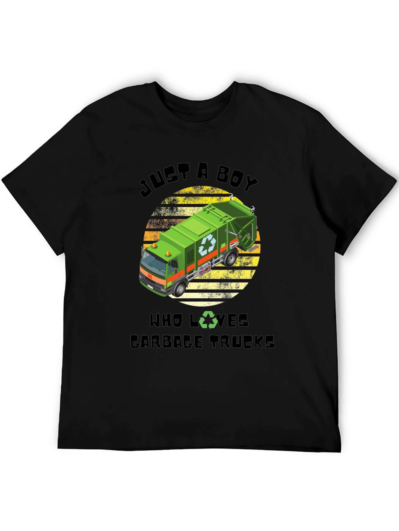 Just a Boy Who Loves Garbage Trucks T-Shirt