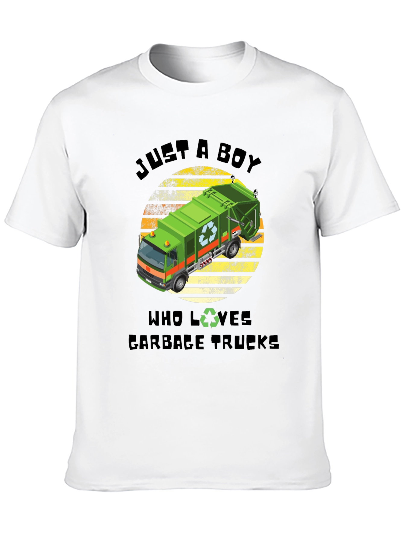 Just a Boy Who Loves Garbage Trucks T-Shirt