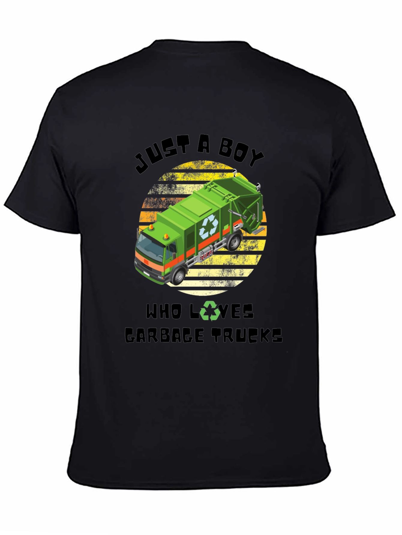Just a Boy Who Loves Garbage Trucks T-Shirt