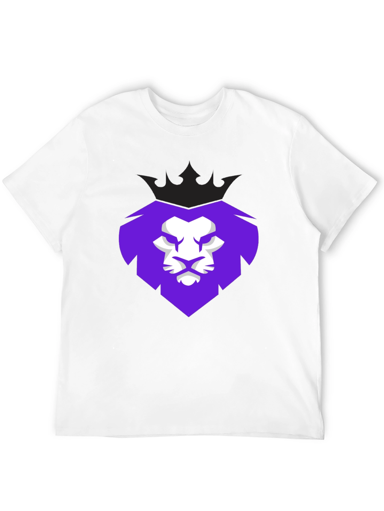 Lion King Crown Graphic Tee - Mens Black T-Shirt