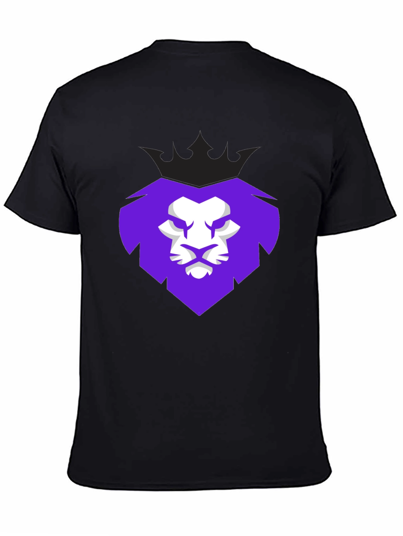 Lion King Crown Graphic Tee - Mens Black T-Shirt