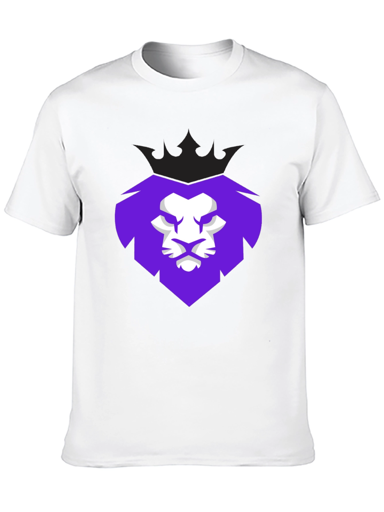 Lion King Crown Graphic Tee - Mens Black T-Shirt