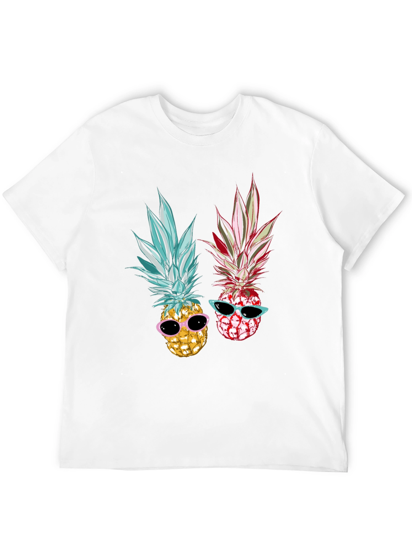 Cool Pineapple Graphic Tee - Black Unisex T-Shirt