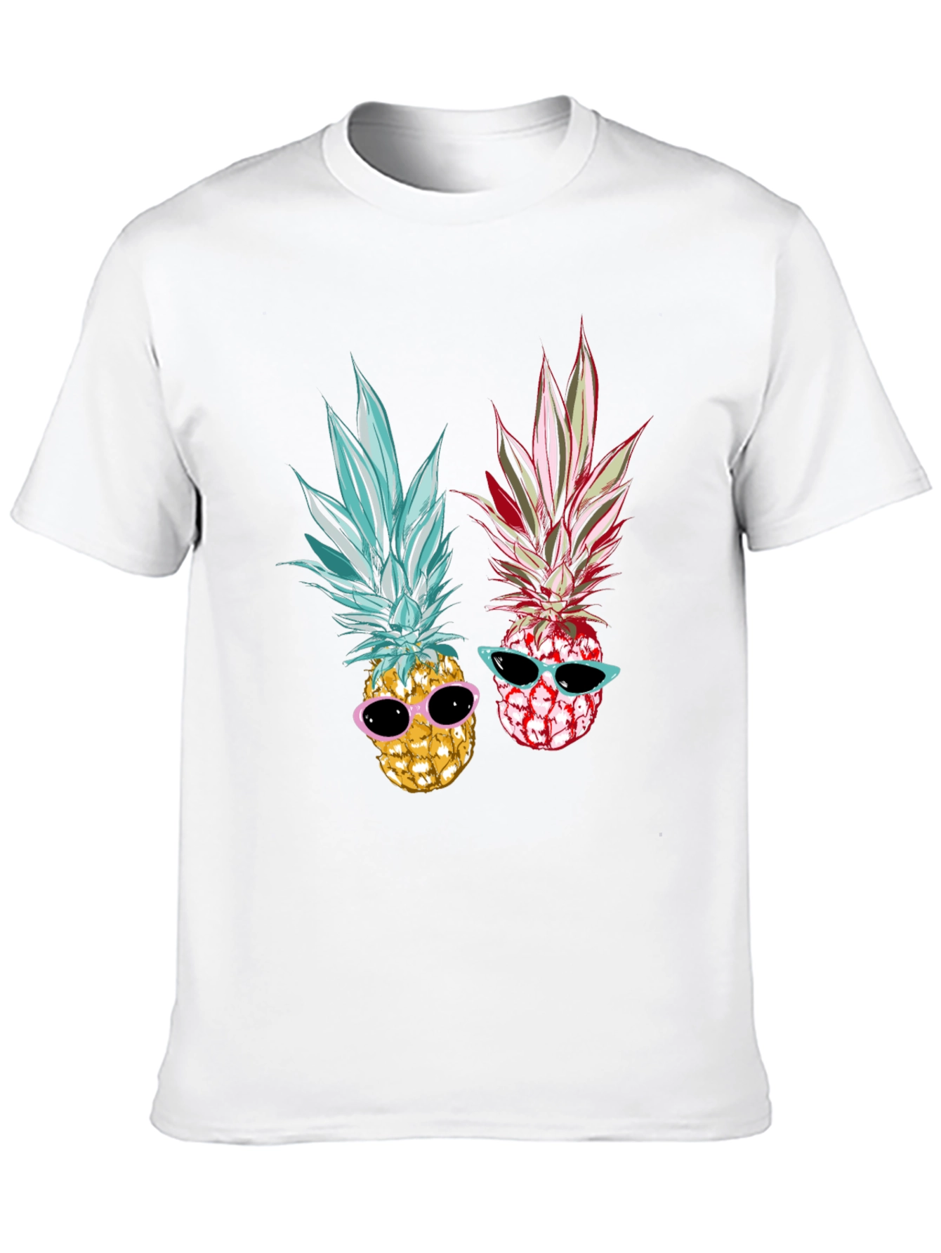 Cool Pineapple Graphic Tee - Black Unisex T-Shirt