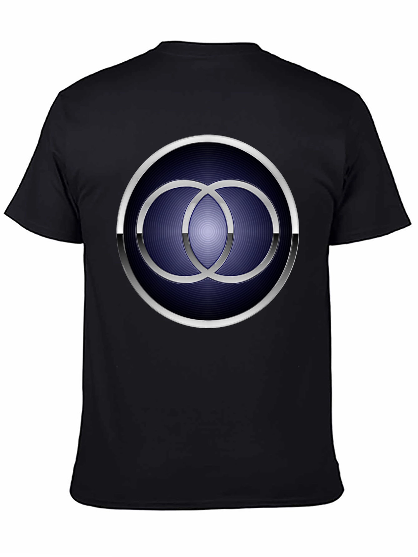 Geometric Circle Rings Graphic Tee - Mens