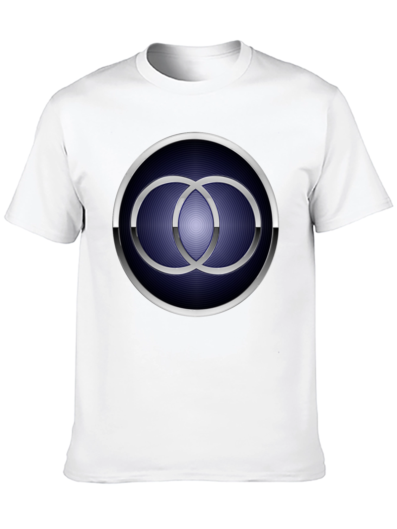 Geometric Circle Rings Graphic Tee - Mens