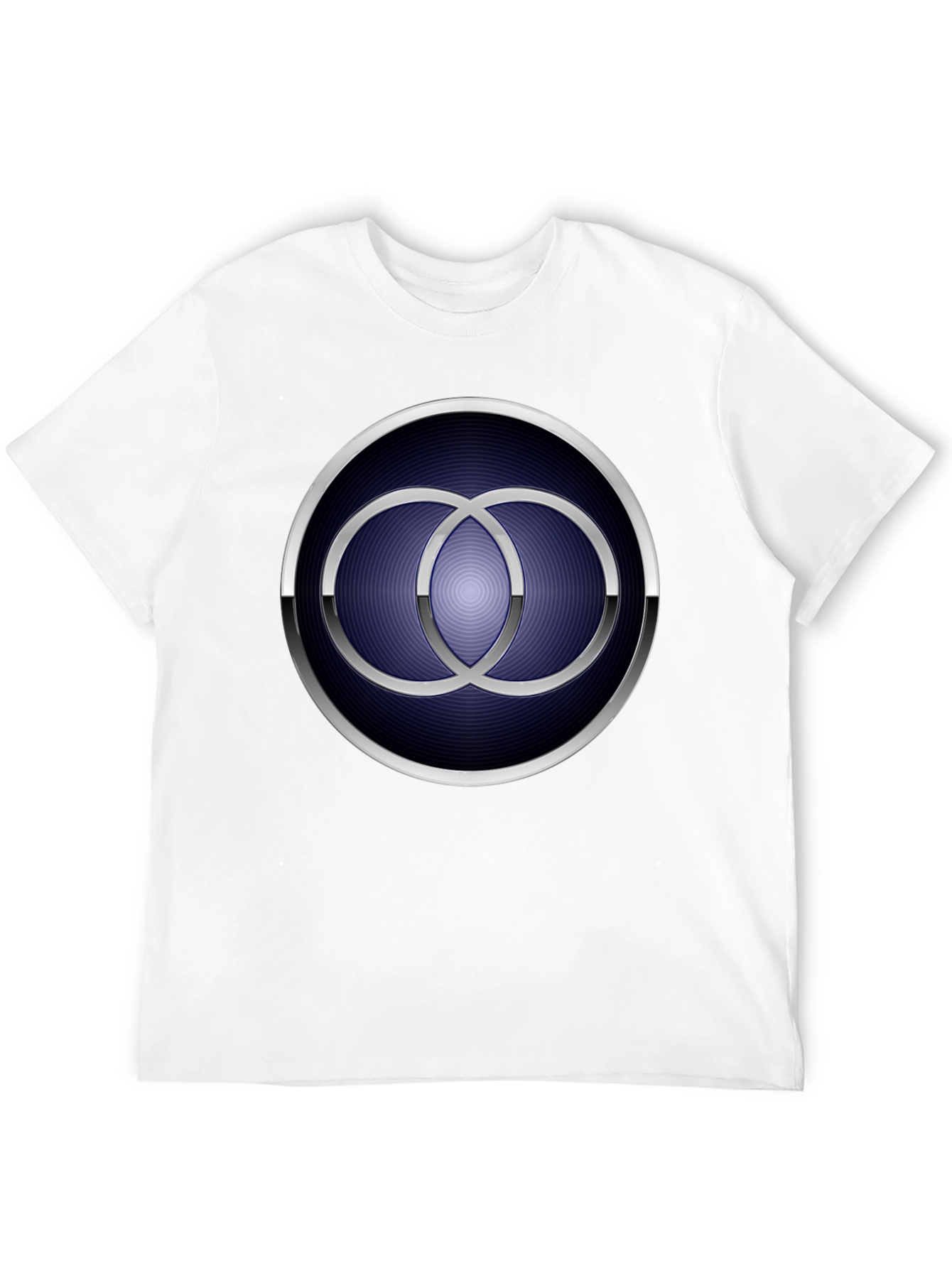 Geometric Circle Rings Graphic Tee - Mens