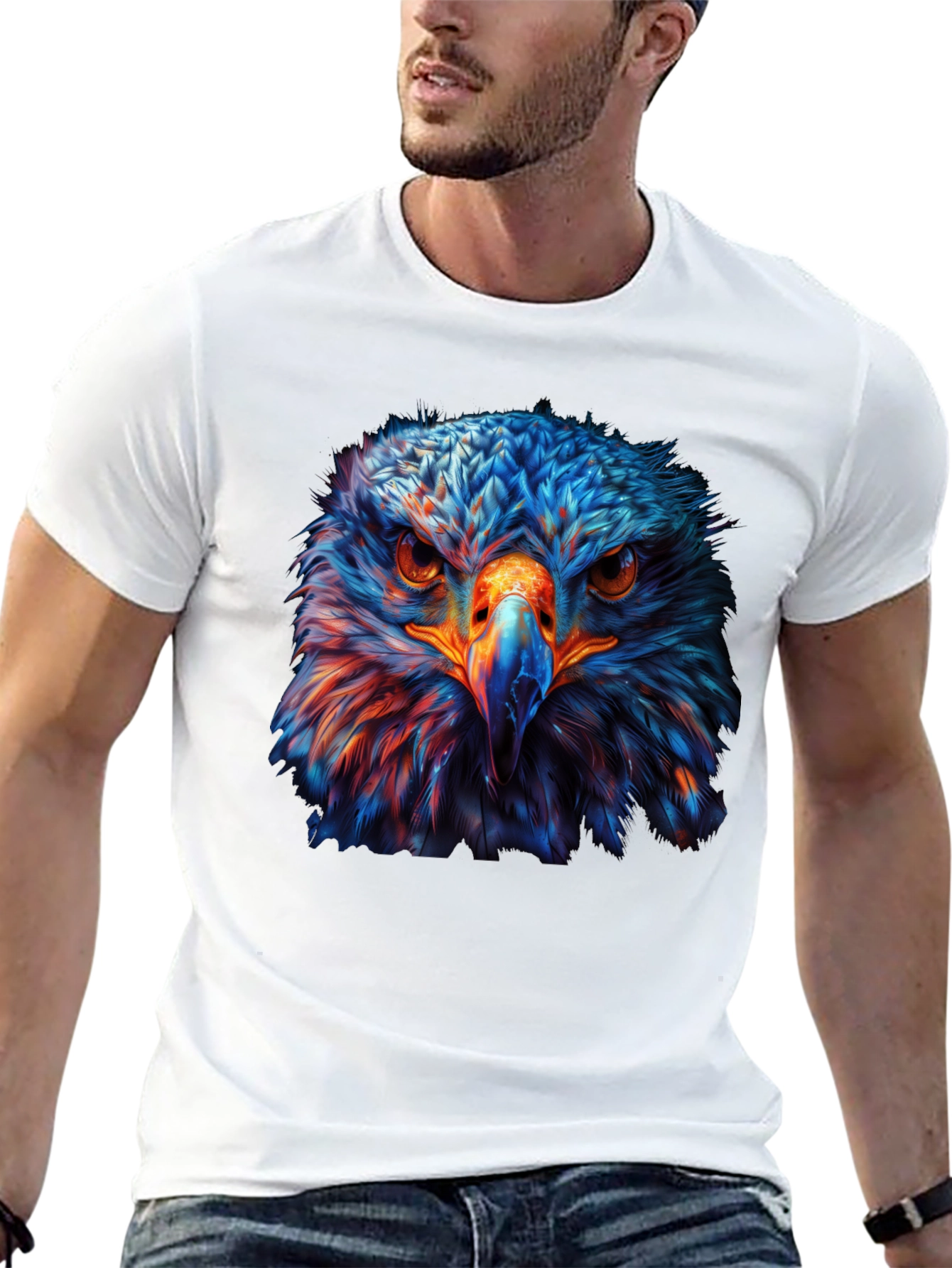 Bold Eagle Graphic Tee - Black T-Shirt
