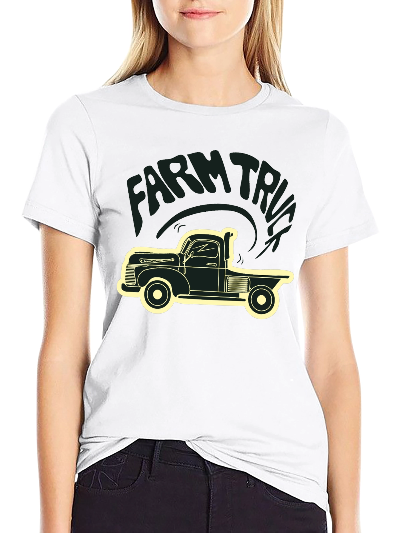 Farm Truck Graphic Tee - Classic Pickup Design