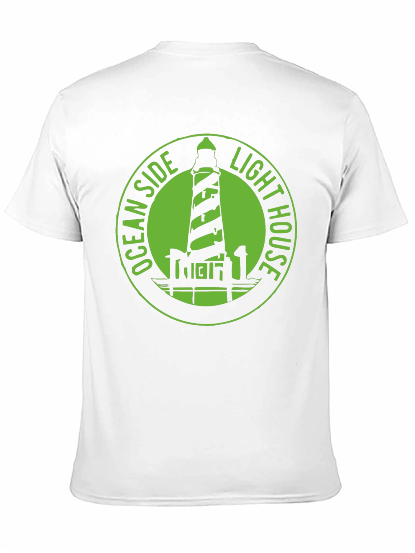 Ocean Side Lighthouse Graphic Tee - Classic Black
