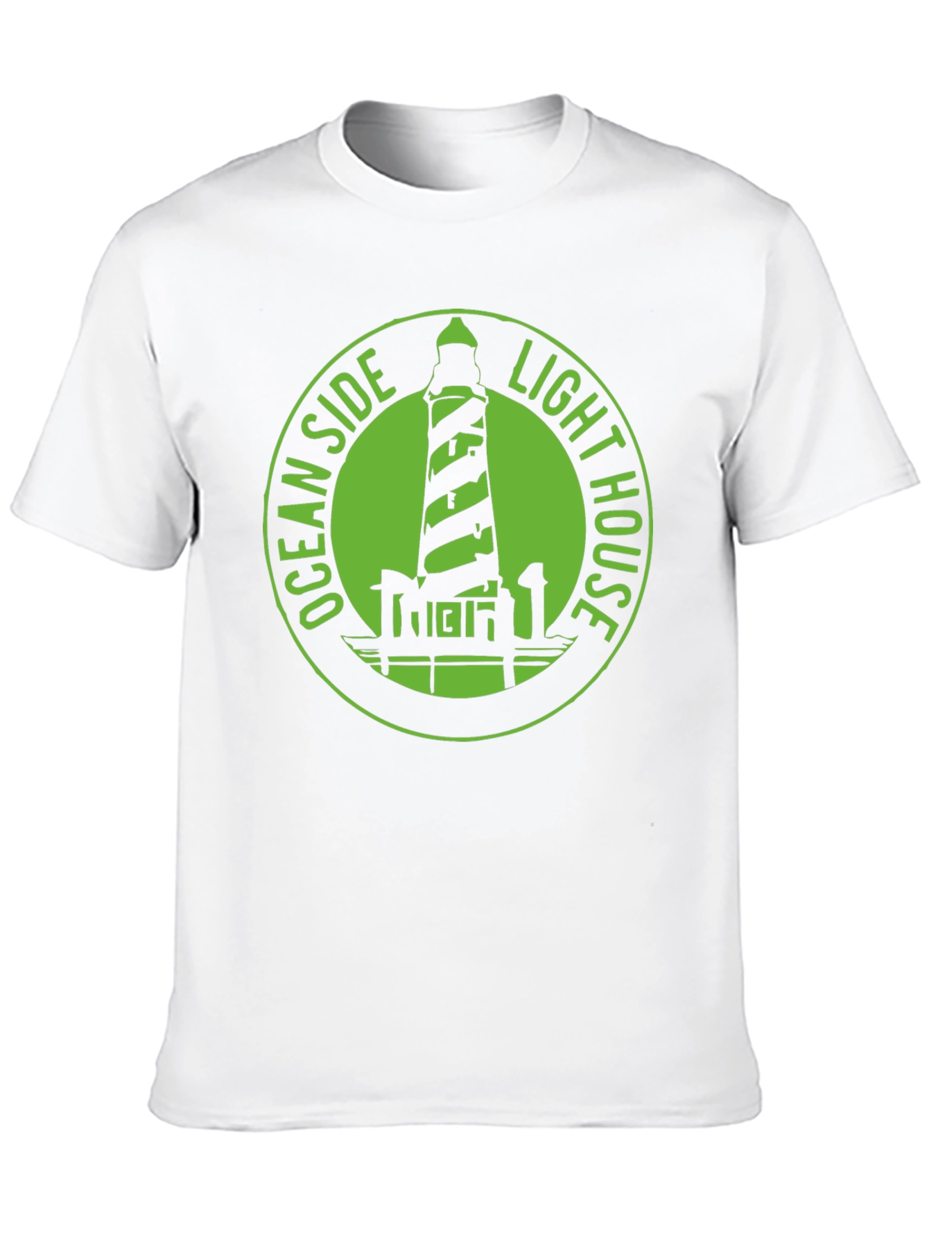 Ocean Side Lighthouse Graphic Tee - Classic Black