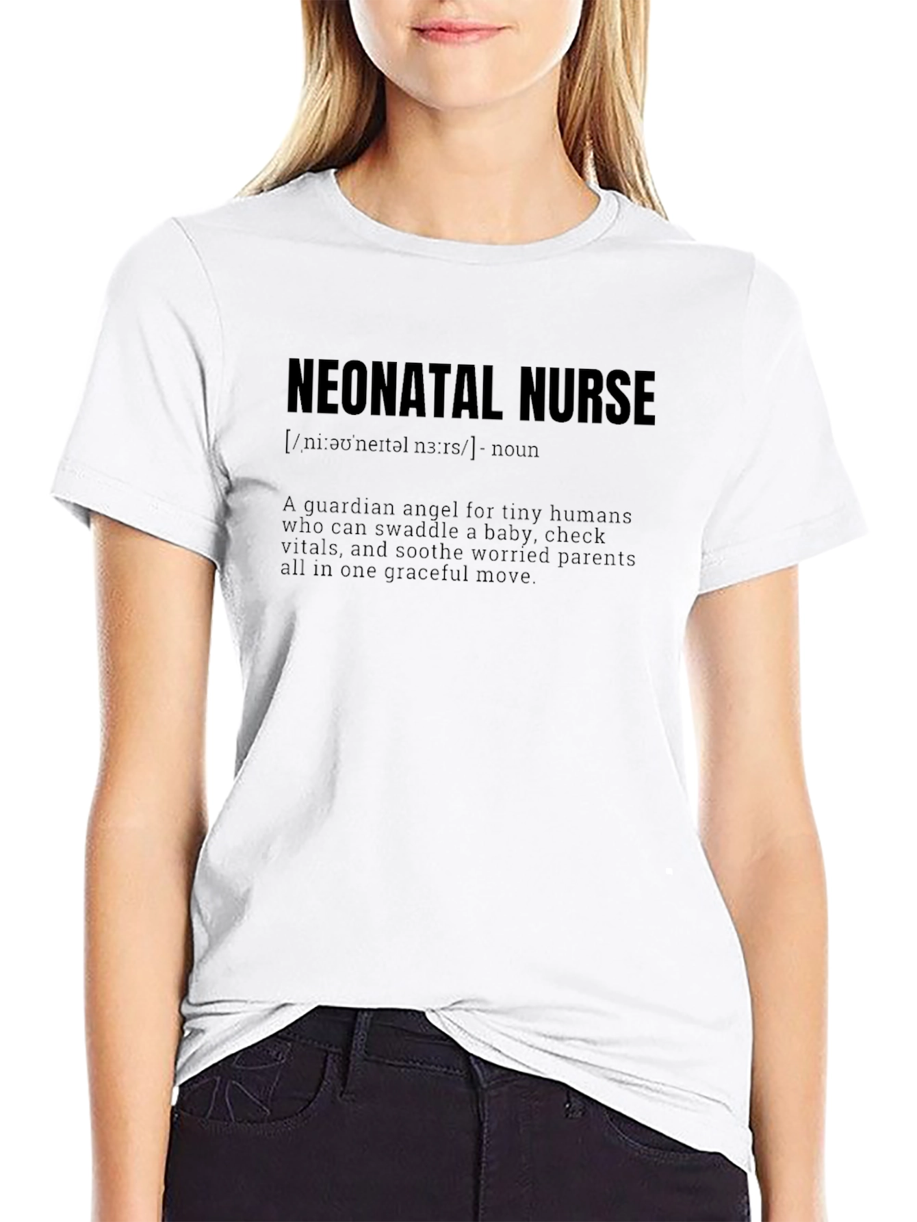 Neonatal Nurse Definition T-Shirt - Guardian Angel Tee