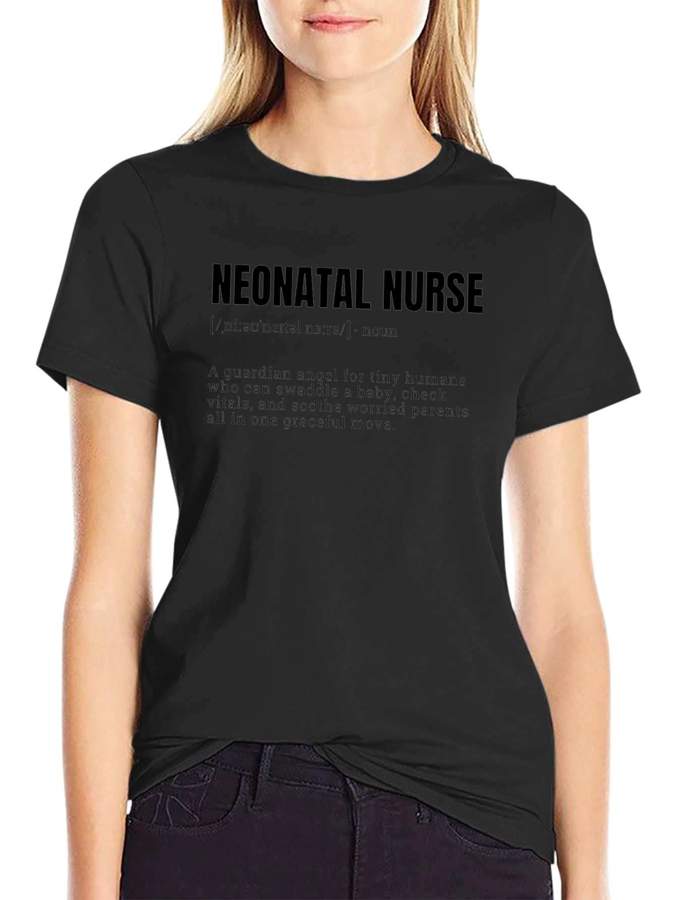 Neonatal Nurse Definition T-Shirt - Guardian Angel Tee