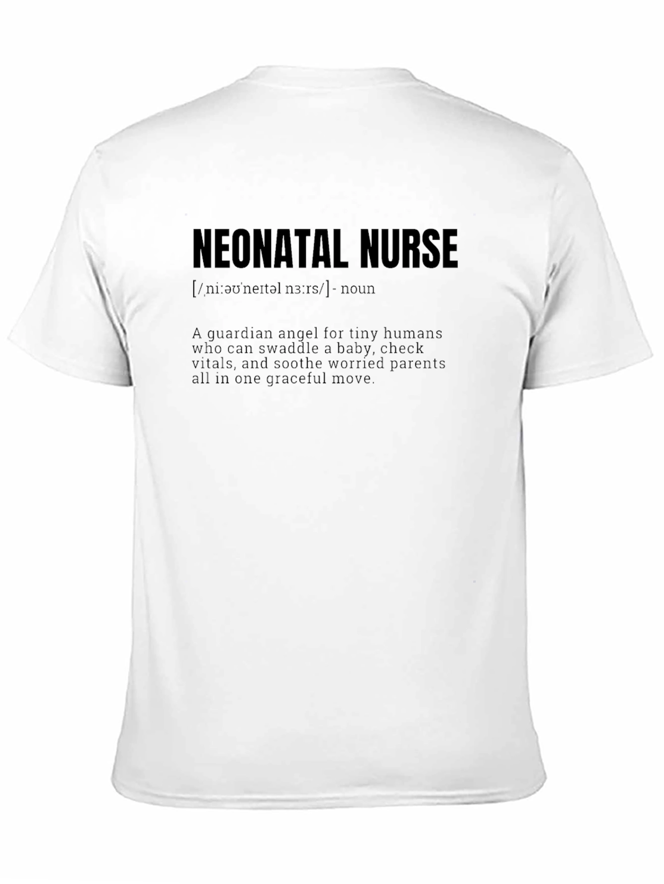 Neonatal Nurse Definition T-Shirt - Guardian Angel Tee