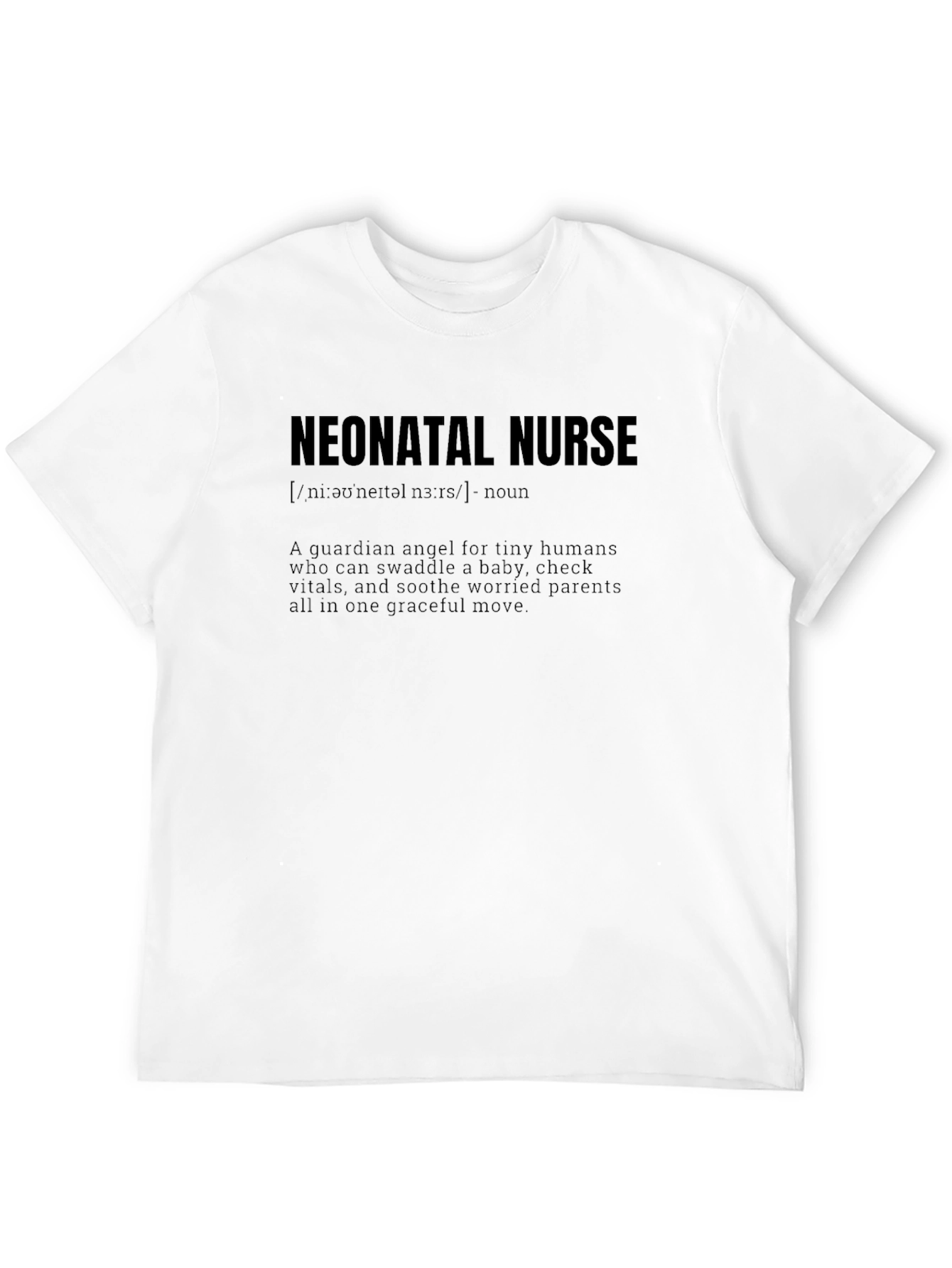 Neonatal Nurse Definition T-Shirt - Guardian Angel Tee