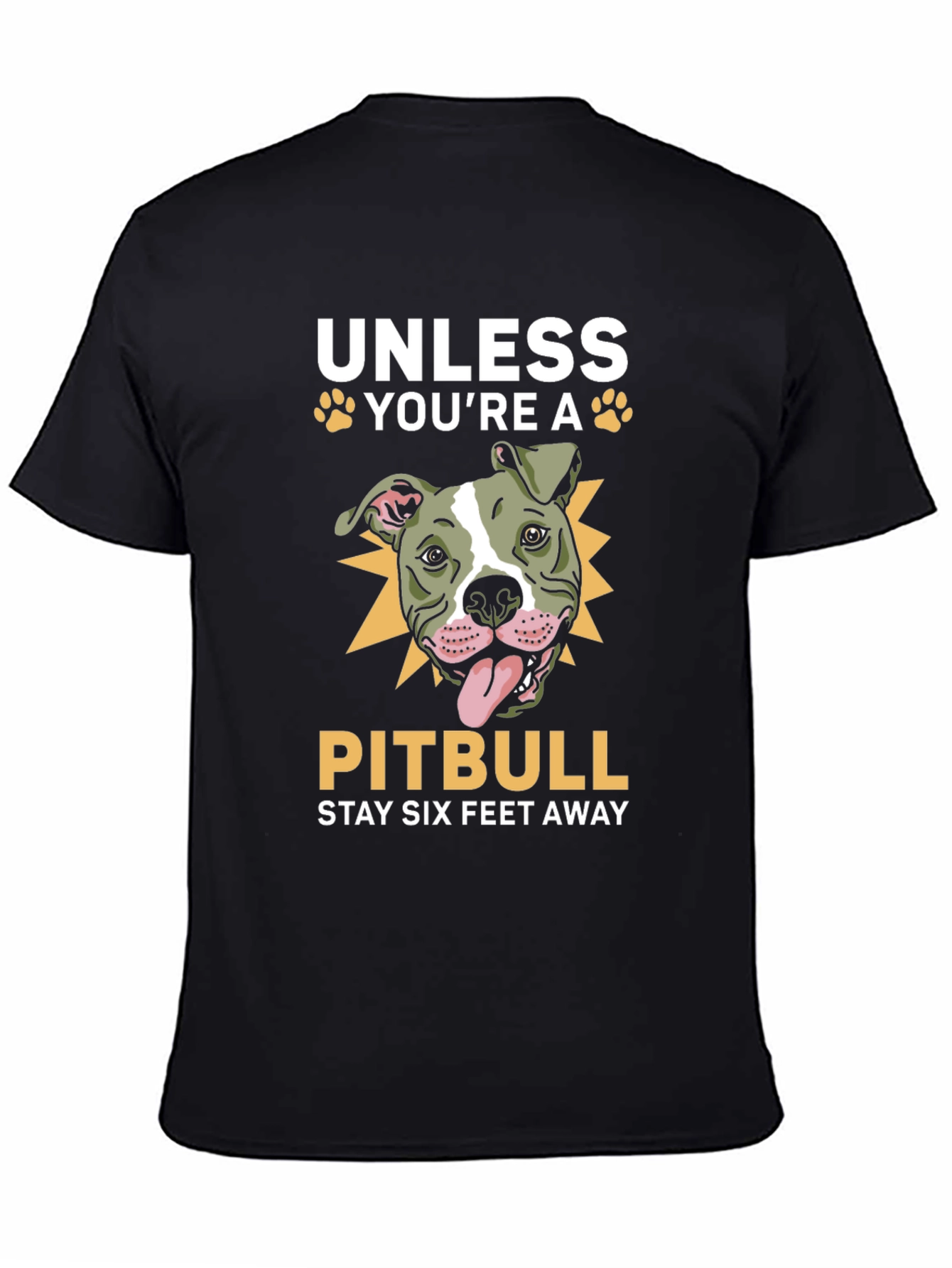Pitbull Stay Away T-Shirt Funny Dog Lover Tee