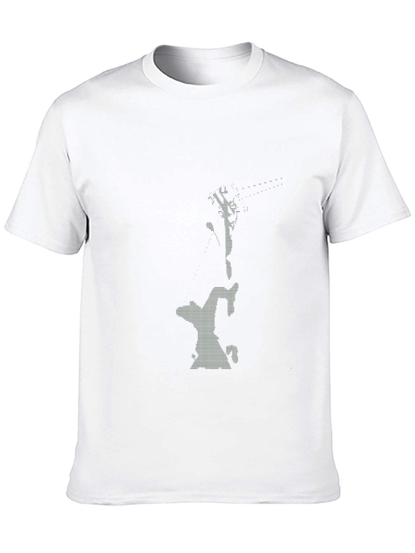 Stylish Black Graphic Tee - Climbing Design