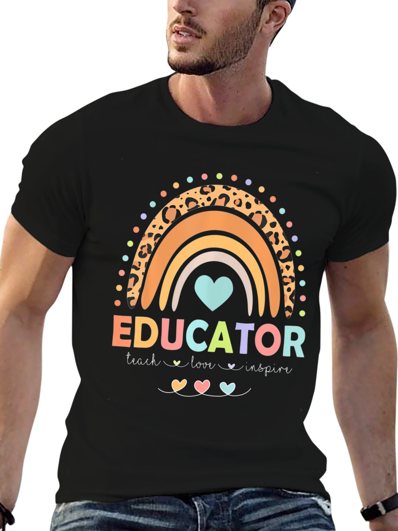 Educator Rainbow Graphic Tee