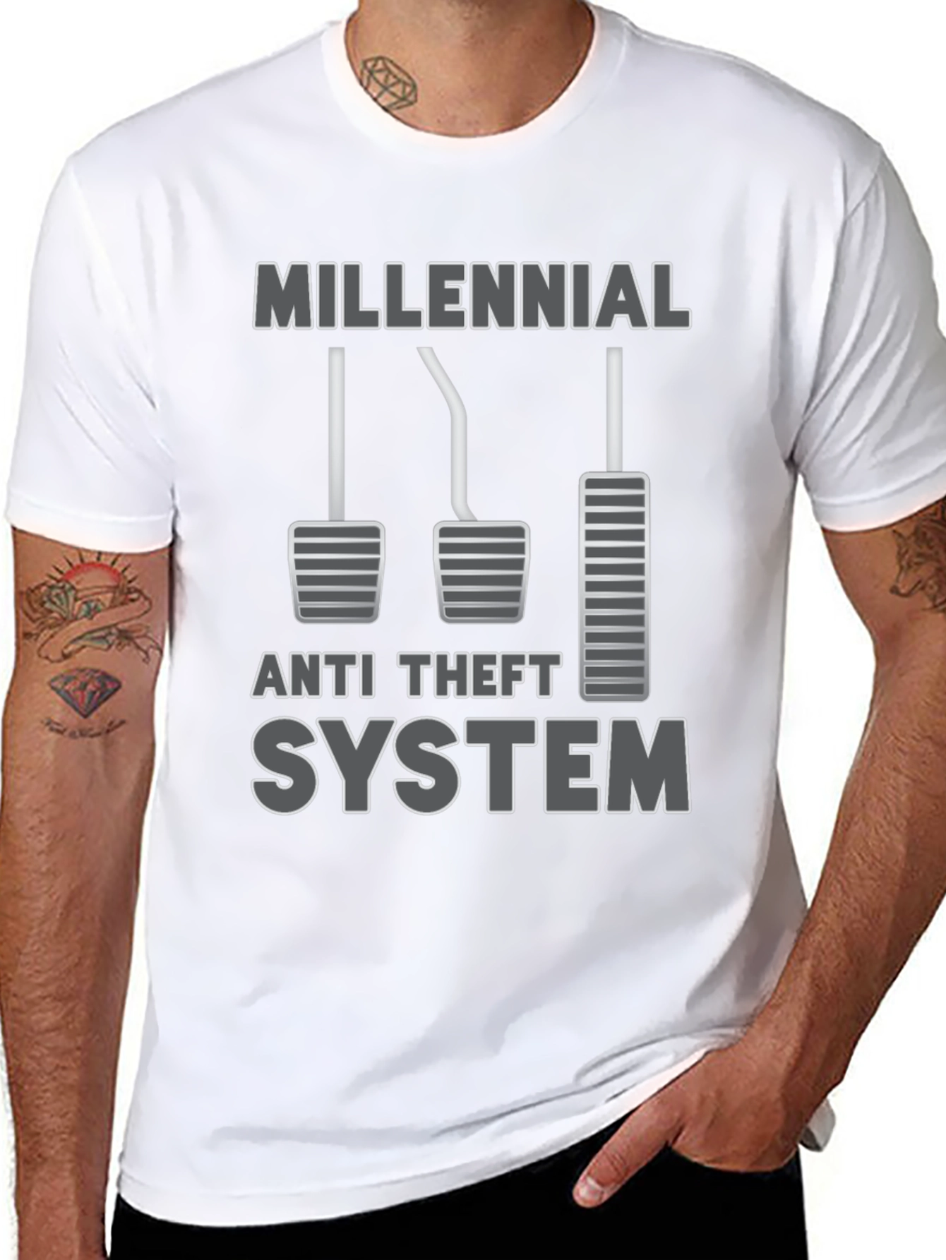 Millennial Anti Theft System Manual Car T-Shirt