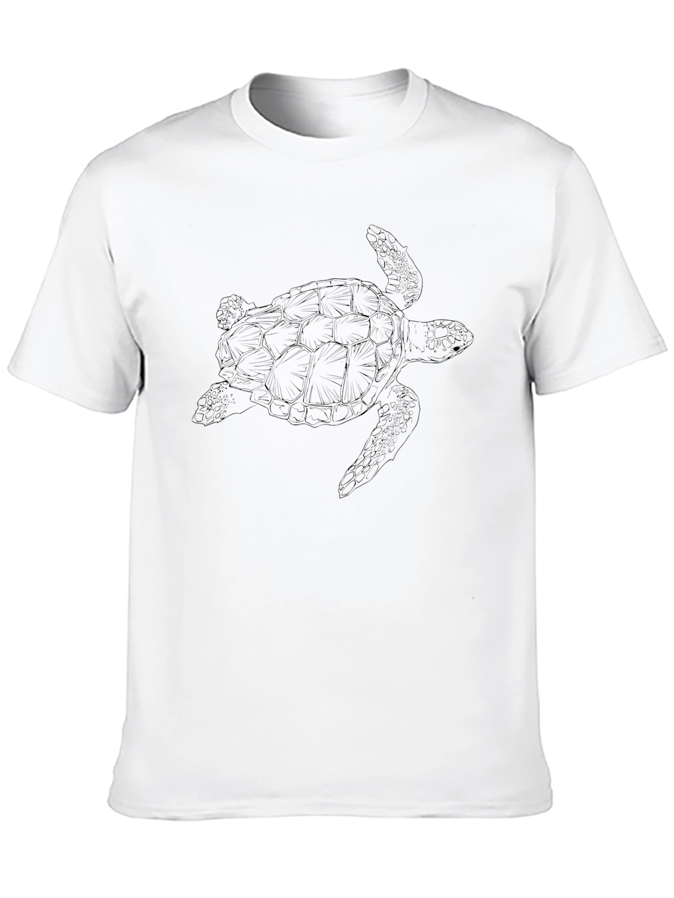 Mens Black Turtle Graphic Tee