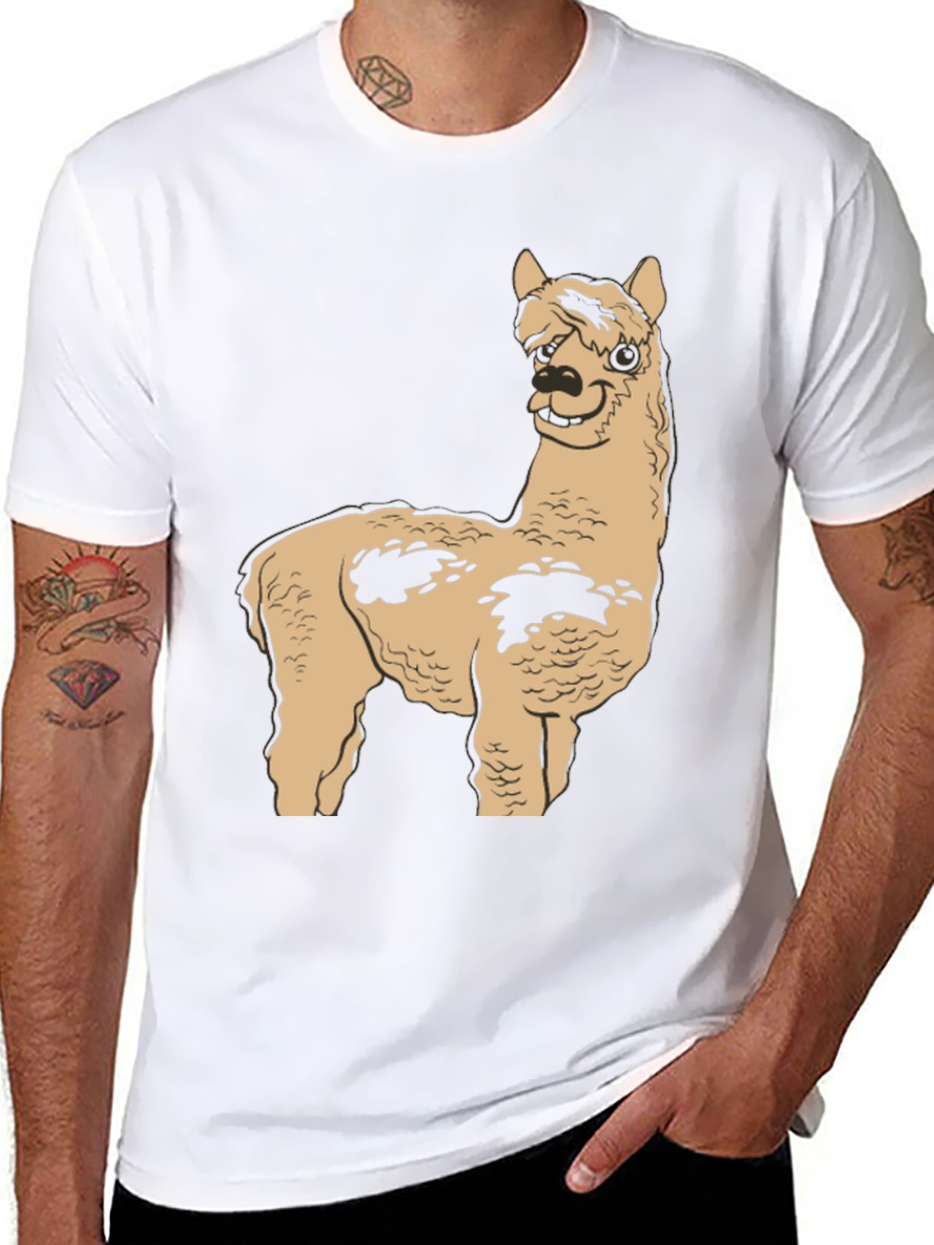Alpaca Graphic Tee - Casual Comfort